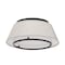 Dweled Hailey 16in LED Fabric Flush Mount 3000K in Black FM-531 - alternate 5